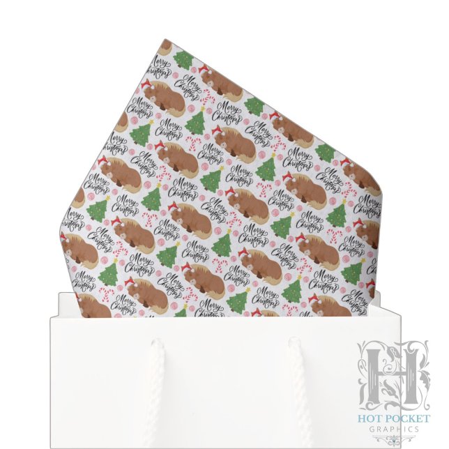 Papel de Seda de Natal com Cavalos (Criador carregado)