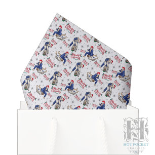 Papel de Seda de Natal de Jiu Jitsu Branco