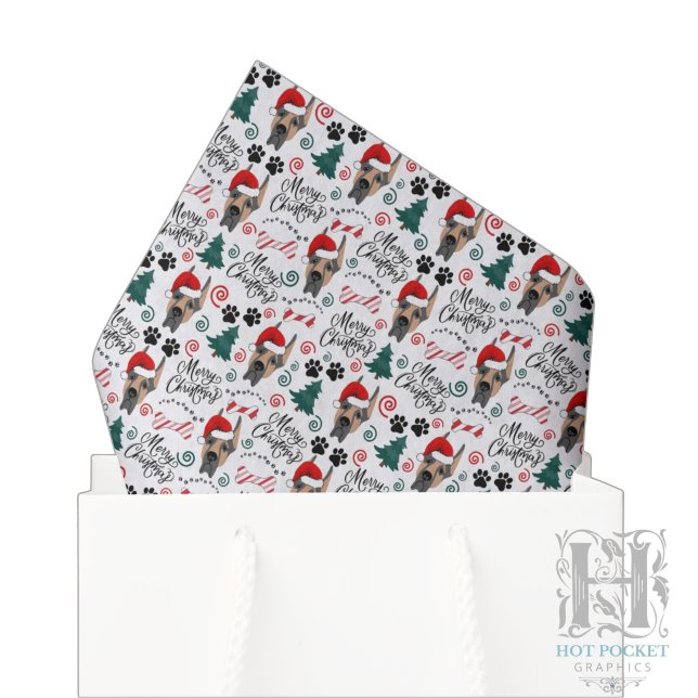 Papel de Seda de Natal do Great Dane (Criador carregado)
