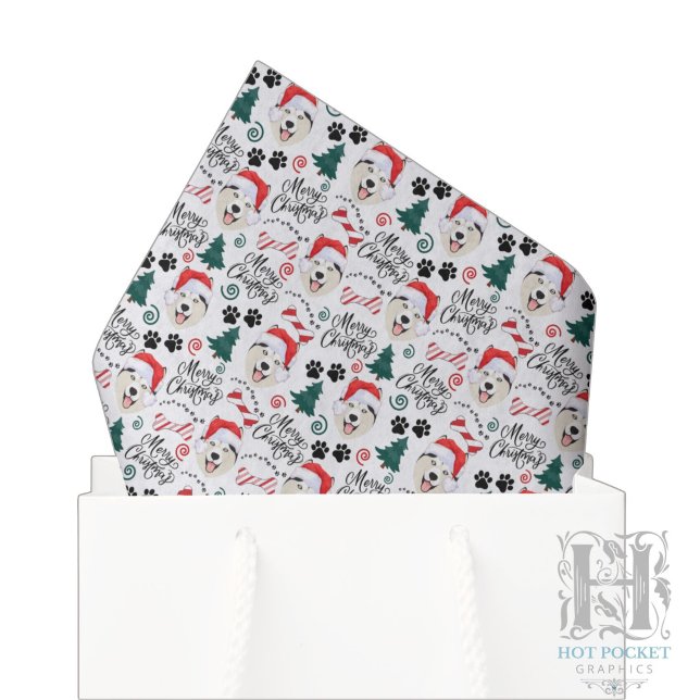 Papel de Seda de Natal Siberian Husky (Criador carregado)