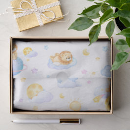 Papel de Seda de Presente de Bebê com Design de Le