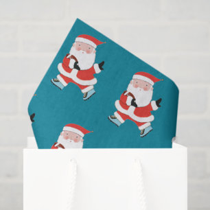 Papel de Seda de Presente de Natal de Futebol