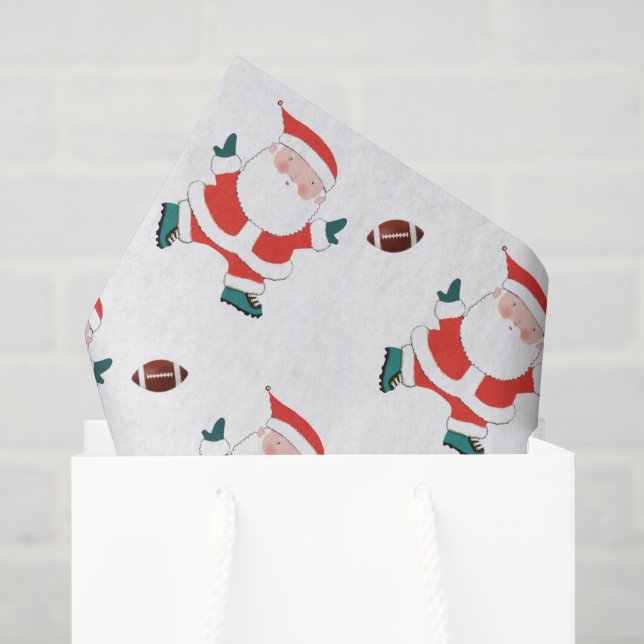 Papel de Seda de Presente de Natal de Futebol (Sacola de presentes)