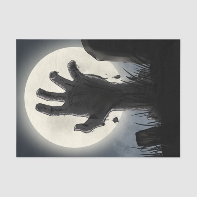 Papel De Seda De volta do Grave Zombie Graveyard (Frente )