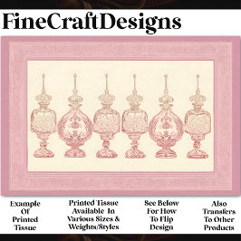 Papel De Seda Decantores de Garrafas de Perfume Rosa Escamoteado