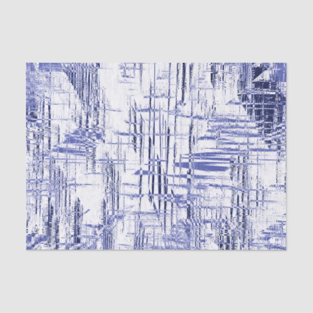 Papel De Seda Deco de Arte Azul (Frente )