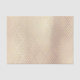 Papel De Seda Deco de Arte Chevron Rosa Rosa Rosa, Dourada, Cham