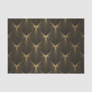 Papel De Seda Deco de arte,ouro preto,chic,elegante,padrão,clá