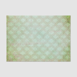 Papel De Seda Deco de Arte Verde Distante