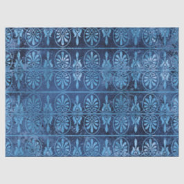 Papel De Seda Decodificação de Arte Azul