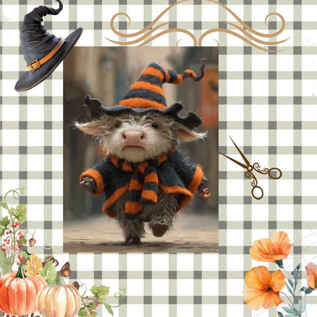 Papel De Seda Decodificar Decado do Dia das Bruxas de Vaca do Hi (Criador carregado)