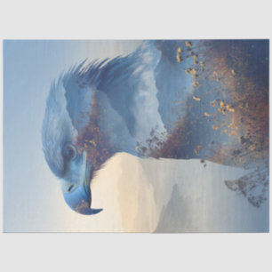 Papel De Seda Decodificar Montanhas de Exposição Dupla da Águia 