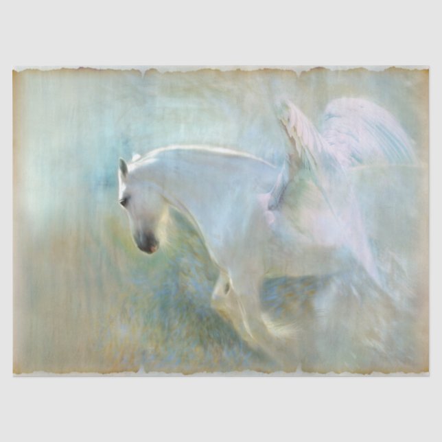 Papel De Seda Decomposição de Pegasus Horse (Frente )