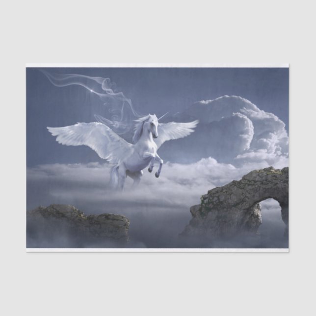 Papel De Seda Decomposição de Pegasus Horse (Frente )