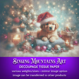 Papel De Seda Decomputação Festiva Santa Hat Festiva de Natal