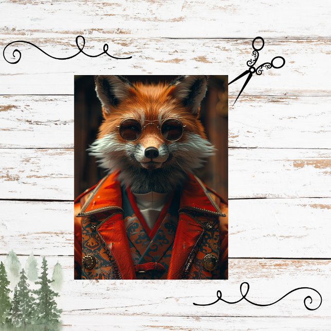 Papel De Seda Decopage Maiestosa Fox Regal Flair (Criador carregado)