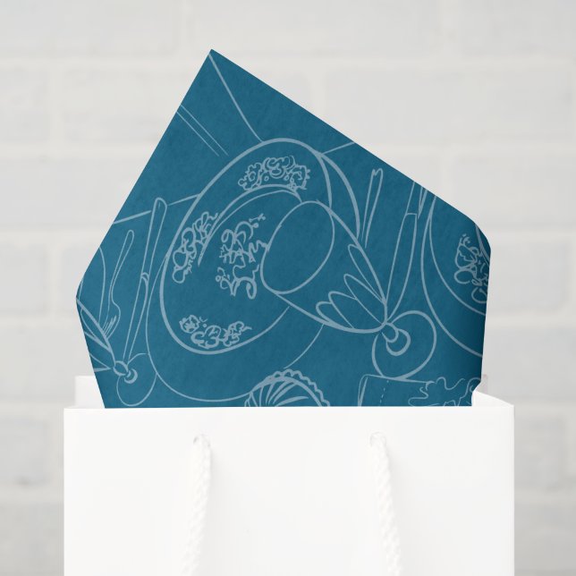 Papel De Seda Decoração de Mesa para Brunch (Sacola de presentes)