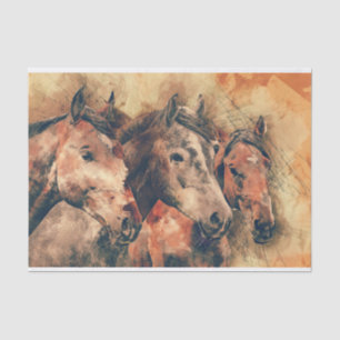 Papel De Seda Decoração de pintura por aquarela artística