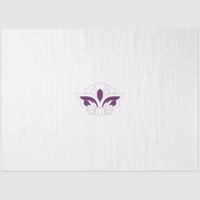 Papel De Seda Decoração magenta avermelhada (Frente )