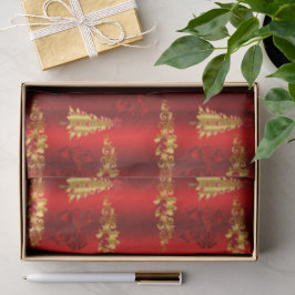 Papel De Seda Decorações de Natal em Vermelho