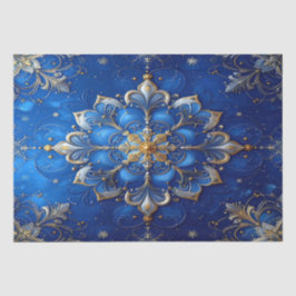 Papel de Seda Decorativo Azul para Feriados