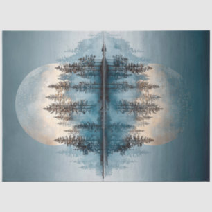 Papel De Seda Decoupage 2 Luas Refletir Atmosfera Tranquila