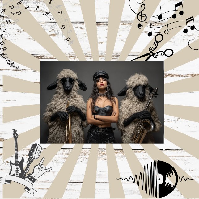 Papel De Seda Decoupage 2 Ovinos e Bandas Chic (Criador carregado)