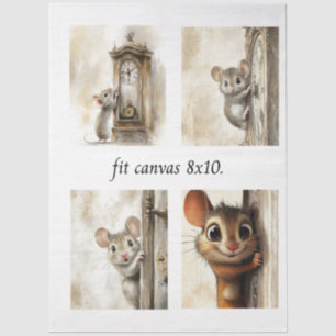 Papel De Seda Decoupage 4 Papéis para Mouse se Ajustam à Tela 8 