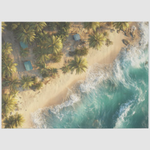 Papel De Seda Decoupage Aerial Foto para Palmeiras havaianas de 