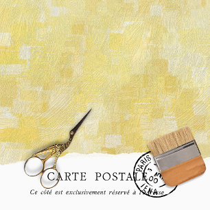 Papel De Seda Decoupage Amarelo de Textura Russa Vintage