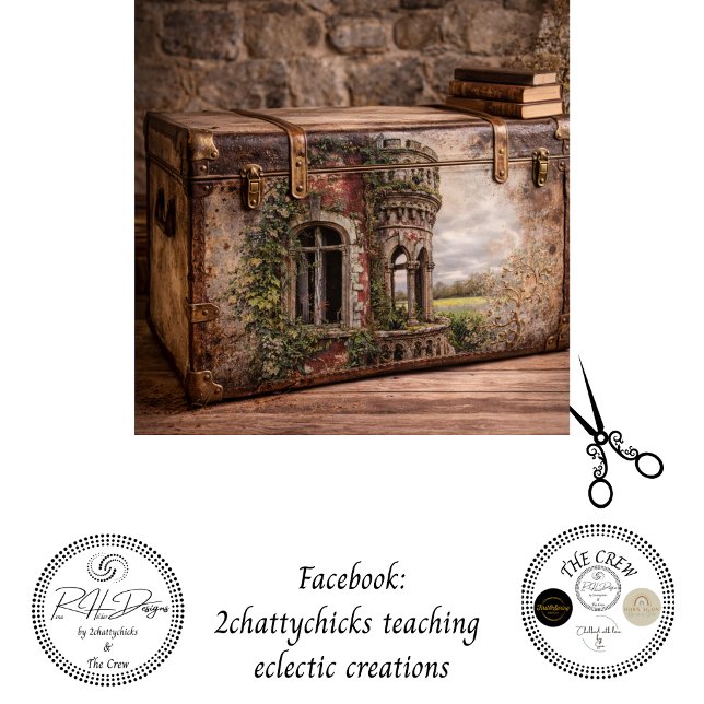 Papel De Seda Decoupage Ancient Irish Castle Overgrown Ivy  (Criador carregado)