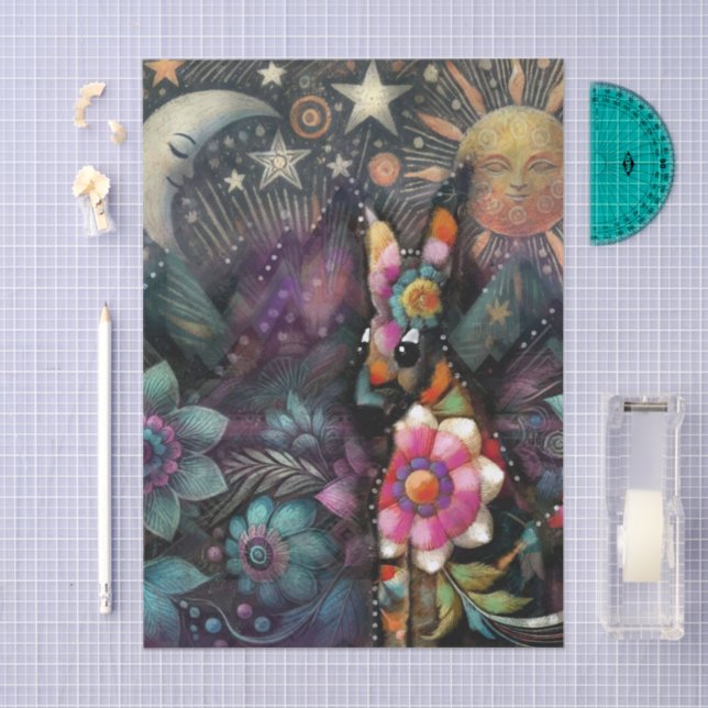 Papel De Seda Decoupage Animal do Sudoeste do Whimsic (Arte )