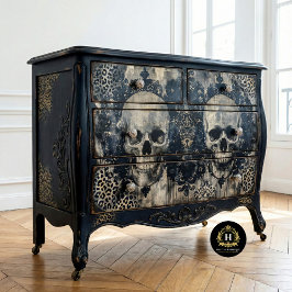 Papel De Seda Decoupage Antiga Skullcraft 