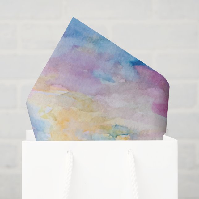 Papel de Seda Decoupage Arco-Íris, Presente de Ani (Sacola de presentes)