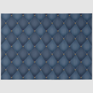 Papel De Seda Decoupage Azul Escuro do Harlequin Diamond