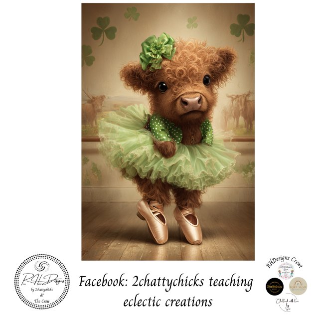Papel De Seda Decoupage Bailarina St. Patrick Highland (Criador carregado)