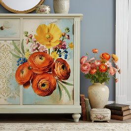 Papel De Seda Decoupage Botanical Bloom