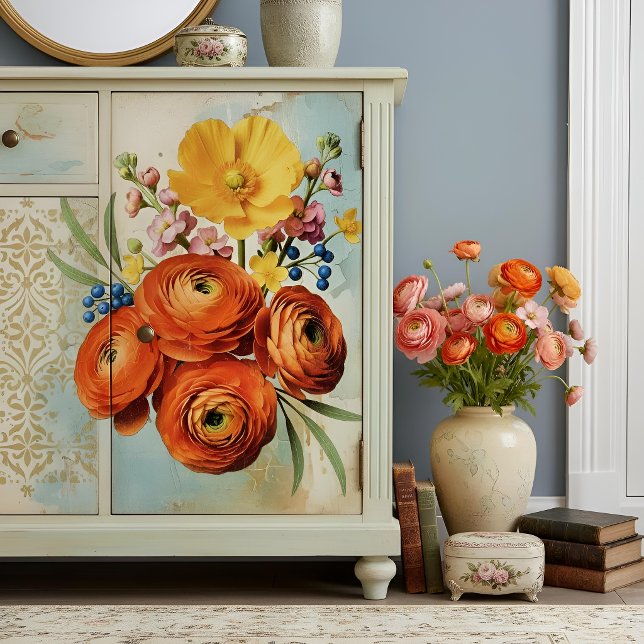 Papel De Seda Decoupage Botanical Bloom (Criador carregado)