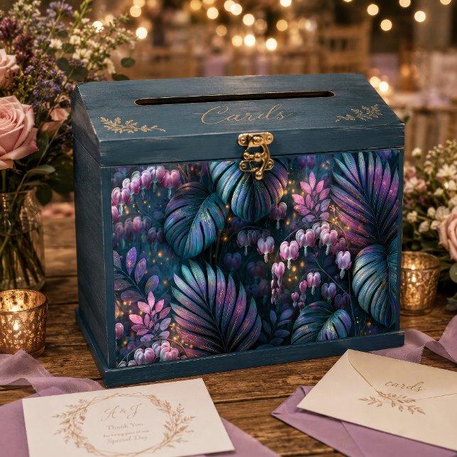 Papel De Seda Decoupage Botânico Coração Sangrante Iridescente (Criador carregado)