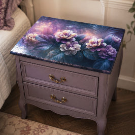 Papel De Seda Decoupage Botânico Flor de Lavanda da Meia-Noite