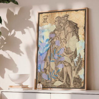 Papel de Seda Decoupage Casal Medieval Vintage 