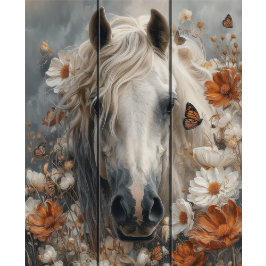 Papel De Seda Decoupage Cavalo Branco Prancha Parede Sussurros P