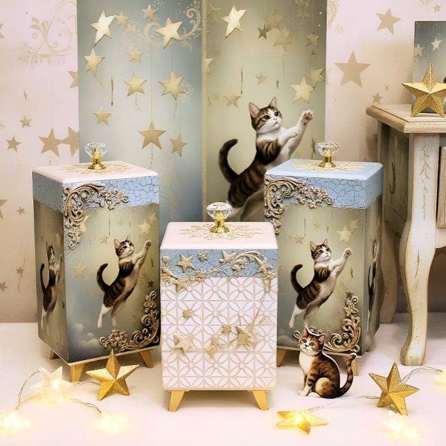 Papel De Seda Decoupage Celestial Kitten (Criador carregado)