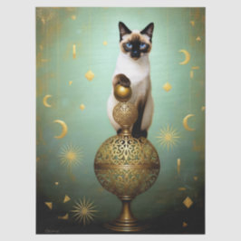 Papel De Seda Decoupage Celestial Kitten