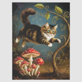Papel De Seda Decoupage Celestial Kitten