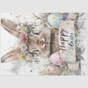 Papel De Seda Decoupage Cesto da Coelhinha da Páscoa Caprichosa