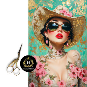 Papel De Seda Decoupage Chic do Rodeio Western