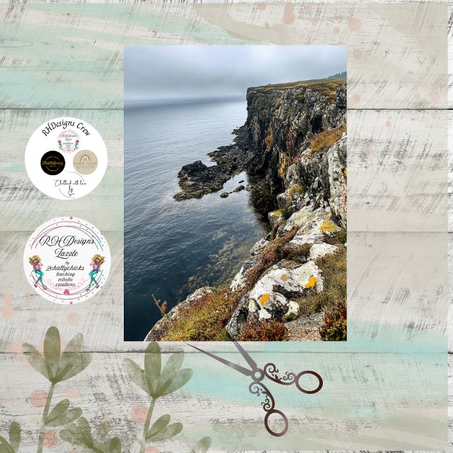Papel De Seda Decoupage Coastal Cliffside in Ireland  (Criador carregado)
