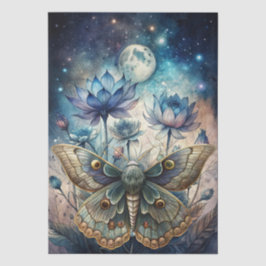 Papel de Seda Decoupage Colorido de Mariposas Luna