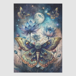 Papel de Seda Decoupage Colorido de Mariposas Luna